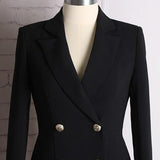 KARISSA Classy Pleated Hem Blazer Dress in colors