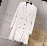 KARISSA Classy Pleated Hem Blazer Dress in colors