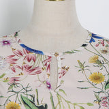 Prairie Chic Floral Print Midi Dress