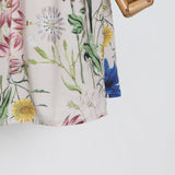 Prairie Chic Floral Print Midi Dress