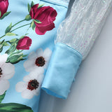 Charming Florals Collared Shirt and Shorts Set