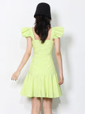 SUMMER BABE butterfly sleeve mini dress in colors
