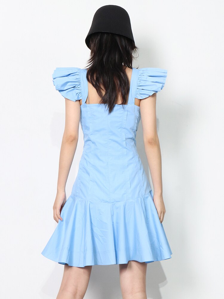 SUMMER BABE butterfly sleeve mini dress in colors