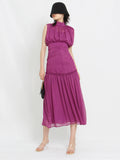 CABLE GIRL turtleneck maxi dress