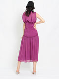 CABLE GIRL turtleneck maxi dress