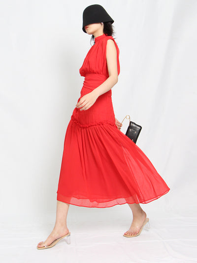 CABLE GIRL turtleneck maxi dress