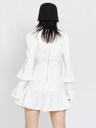 Flared Hem Mini Dress in colors