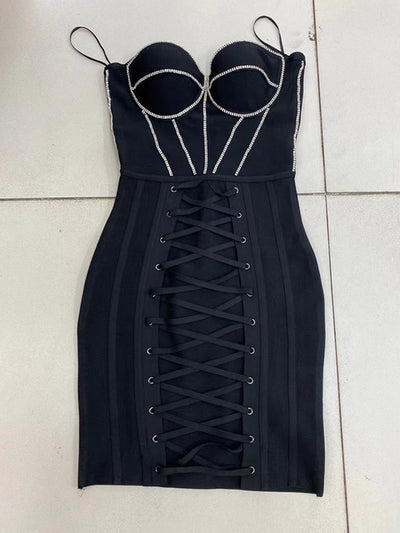 Bustier Bodycon Mini Dress in colors