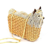 DOG WORLD embellished mini purse