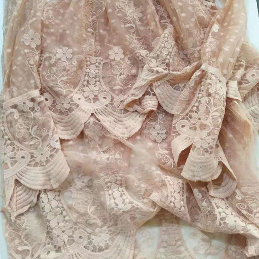 Legita bohemian lace midi dress in pink