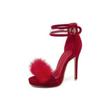 FLUFF stiletto sandals
