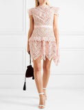 Gretta asymmetric mini dress in pink