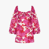 JADEY LANTERN SLEEVES MINI DRESS IN PINK