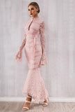 Gortensia mermaid lace maxi dress
