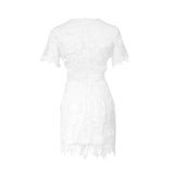 Cloudly cut-out white mini dress