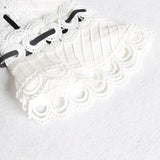 GABO ruffled midi dress in white