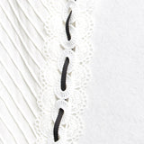 GABO ruffled midi dress in white