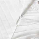 GABO ruffled midi dress in white