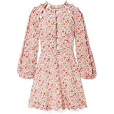 Toya cut-out floral mini dress in pink