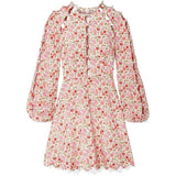 Toya cut-out floral mini dress in pink