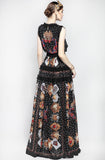 Beatrice embroidered maxi dress