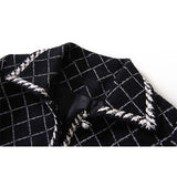 Plaid vintage-styled coat