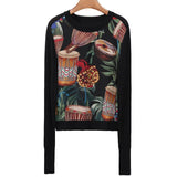 Tribal Drums Print Pullover
