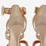 Golden Gladiator Party High-Heeled Sandals
