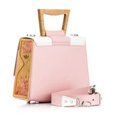 SANDY ROSE/WHITE SAFFIANO - Blackwoodbags