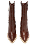 Serpensortia mid-calf boots in brown