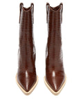 Serpensortia mid-calf boots in brown