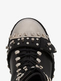 Studded punk ankle-boots